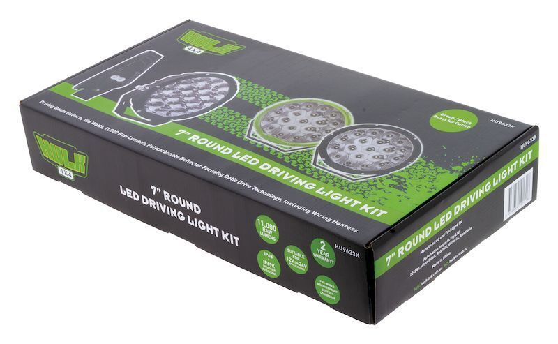 Hulk 4x4 - 7" Round LED Driving Light Kit